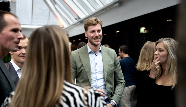 Michiel de Groot met collega's