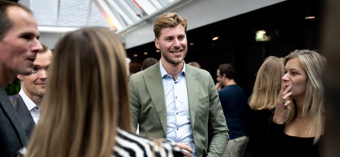 Michiel de Groot met collega's