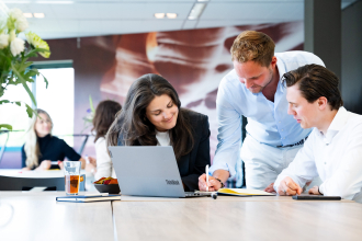 Wendbaarheid - Team aan het samenwerken